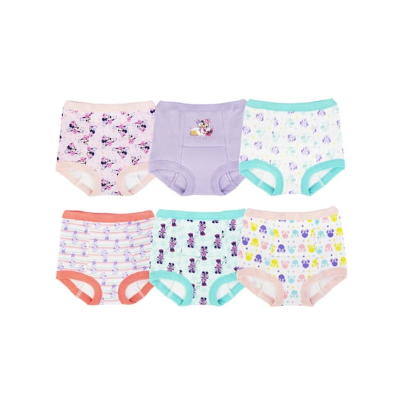 Character Toddler Girl Training Pants, 6-Pack, Sizes 2T-3T