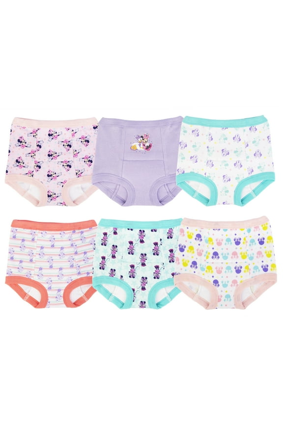 Minnie Mouse Toddler Girl Reusable Training Pants, 6-pack, Sizes 2T-3T