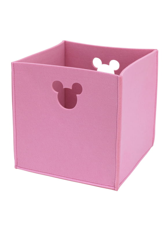 Minnie Mouse Children Disney Baby Felt Fabric Storage Bin, Pink