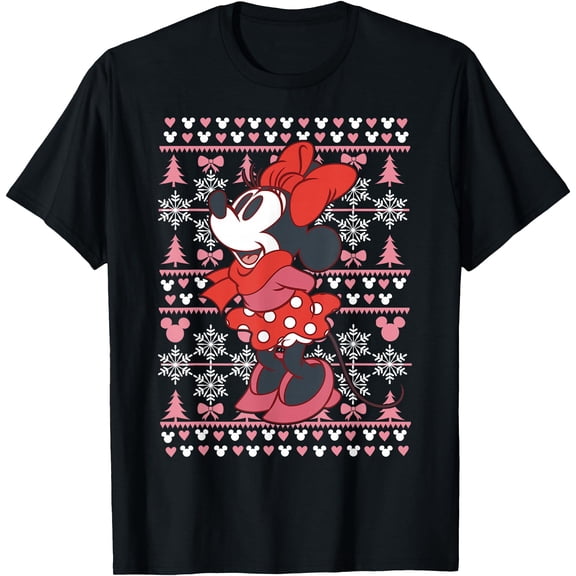 Minnie Mouse Christmas Holiday Style DTG Print Unisex T-Shirt