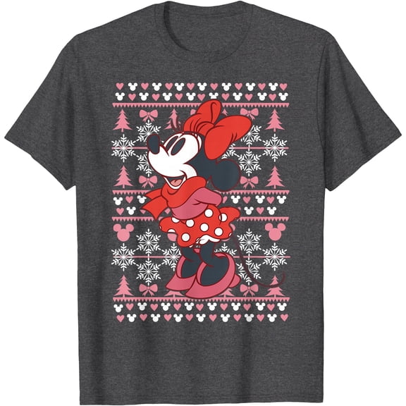 Minnie Mouse Christmas Holiday Style DTG Print Unisex T-Shirt