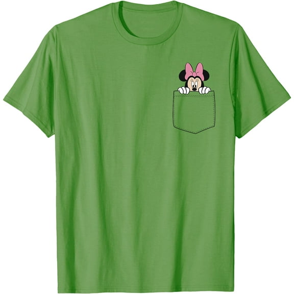Minnie Mouse Classic Peek (Graphic Pocket Only) DTG Print Unisex T-Shirt