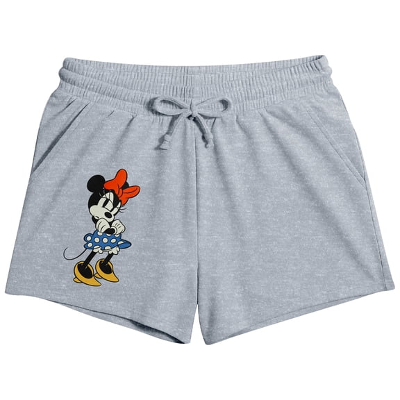 Minnie Mouse Classic Women’s Heather Gray Lounge Shorts-XXL