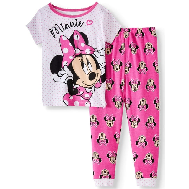 Minnie Mouse Cotton tight fit pajamas, 2pc set (toddler girls ...