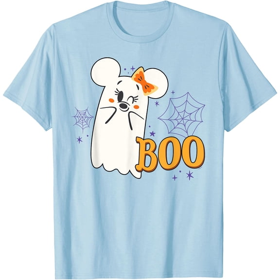 Minnie Mouse Cute Little Ghost Boo Halloween DTG Print Unisex T-Shirt