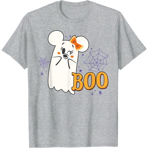 Minnie Mouse Cute Little Ghost Boo Halloween DTG Print Unisex T-Shirt