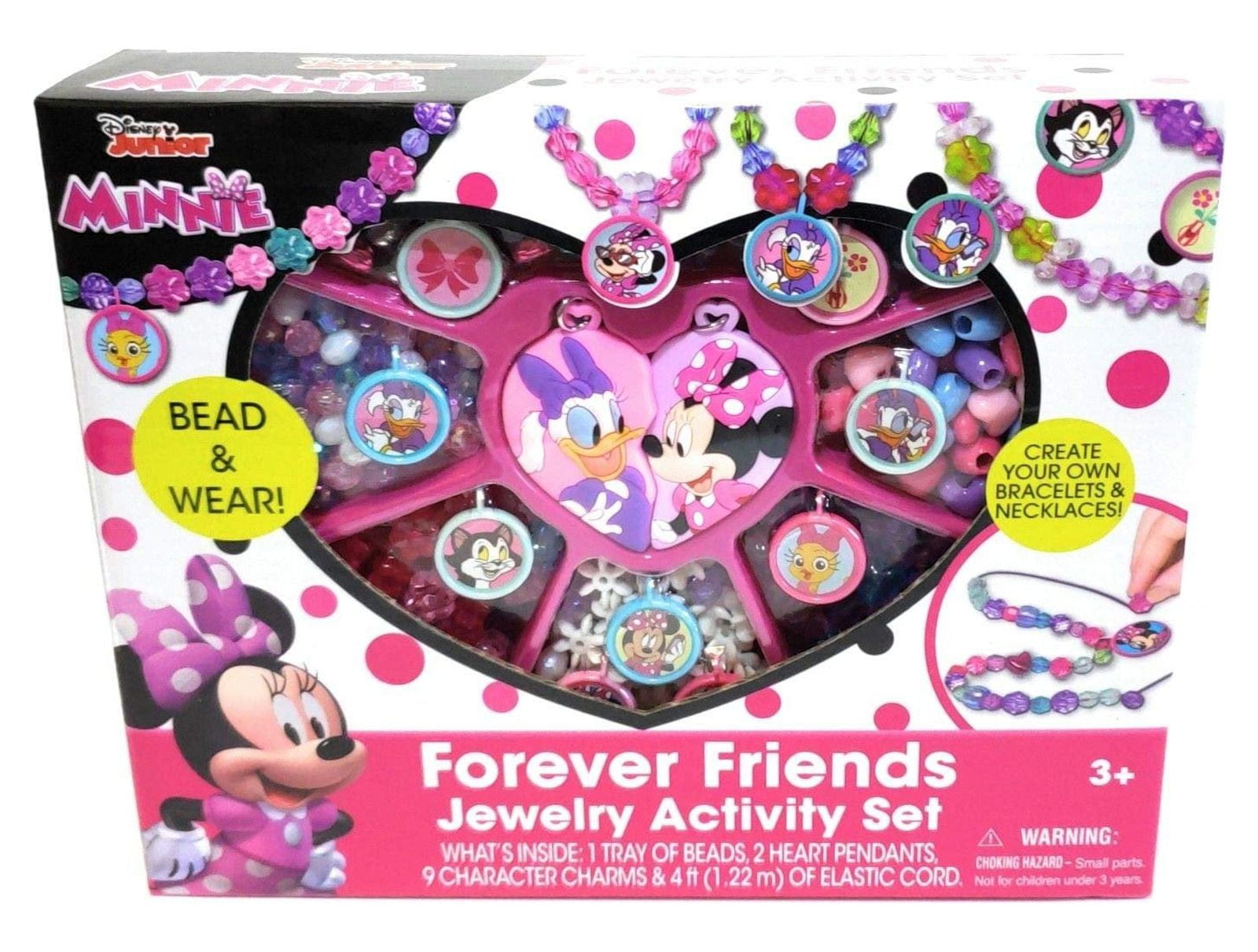 Minnie Mouse Disney Junior Forever Friends Jewelry Box Kit Activity Play  Set Gift 
