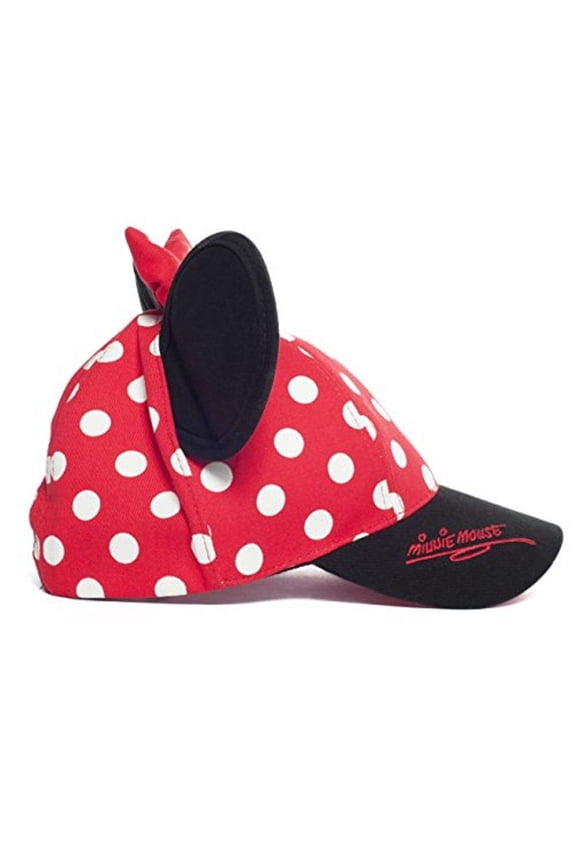 Minnie Mouse Disney Polka Dot Snapback Cap with Ears - Disney Parks Exclusive
