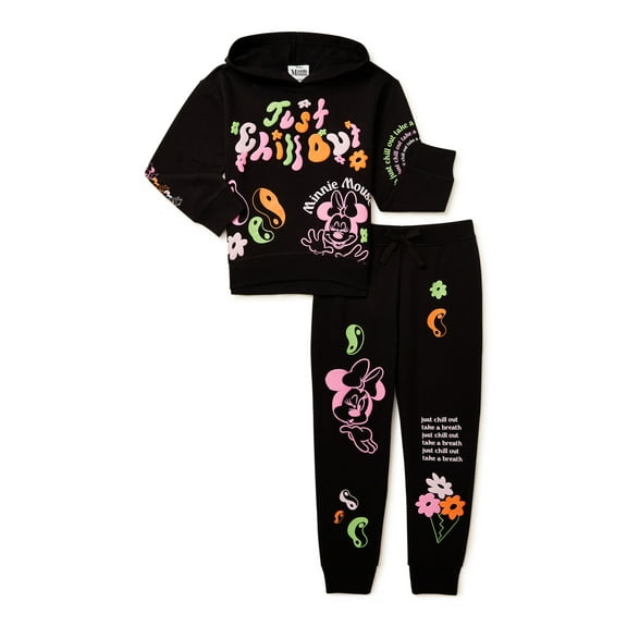 Minnie Mouse Disney Retro Hoodie & Joggers, 2-Piece Set, Sizes XS-4/5