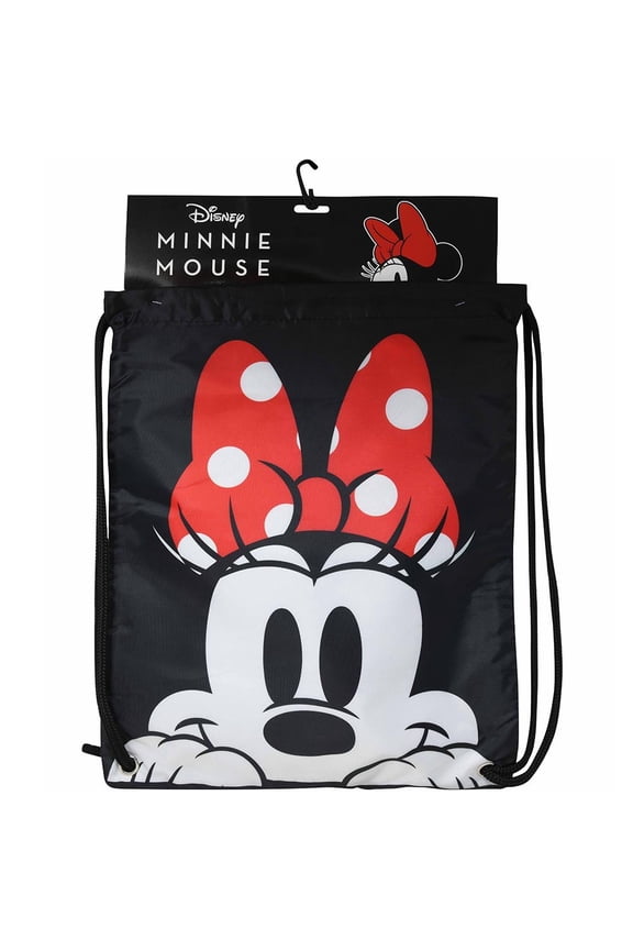 Minnie Mouse Drawstring Sling Bag on Card