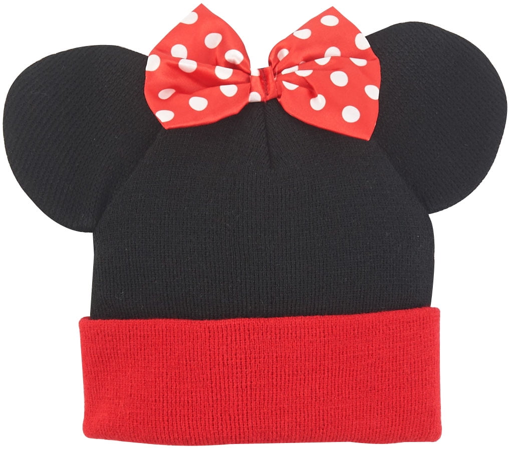 Minnie Mouse Ears Bow Cuff Beanie Walmart