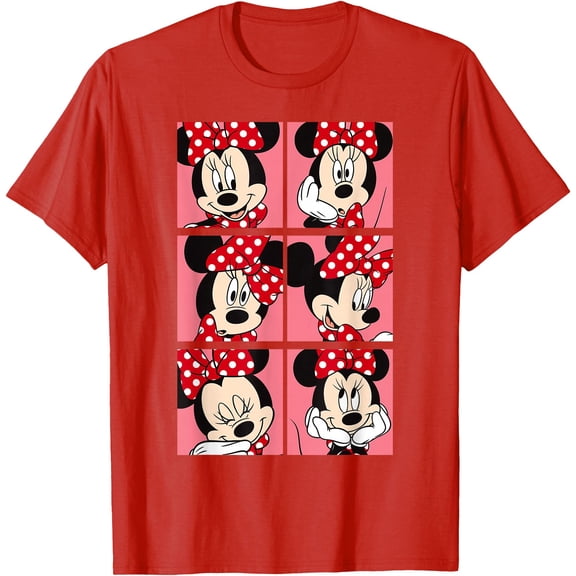Minnie Mouse Expressions DTG Print Unisex T-Shirt