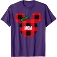 thumbnail image 1 of Minnie Mouse Family Matching Holiday Christmas Mom DTG Print Unisex T-Shirt,Purple Color,Size M, 1 of 5