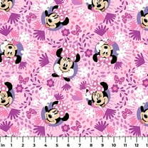 Minnie Mouse Floral Fantasy Cotton Fabric (1 yard)