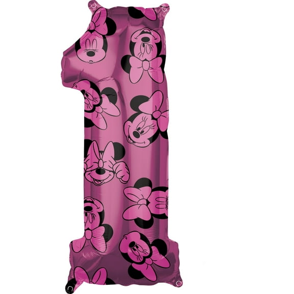Minnie Mouse Forever Pink Number 1 Balloon 34"