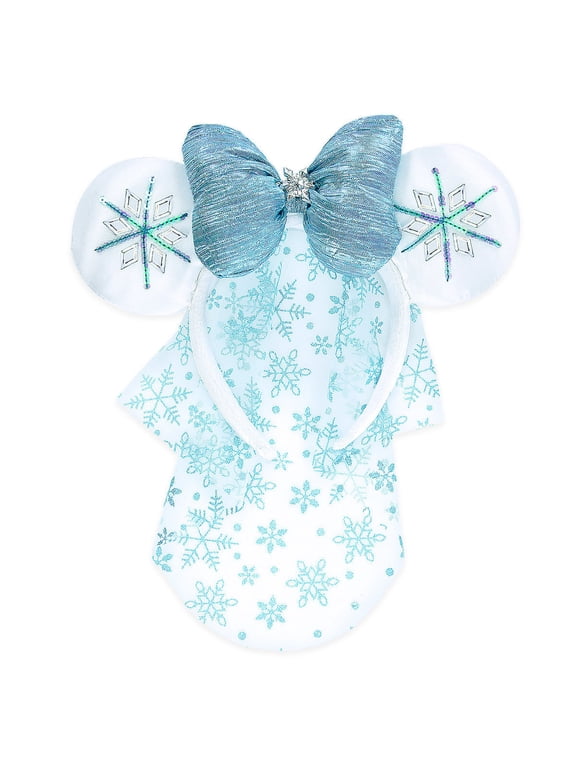 Minnie Mouse Frozen Elsa Snow Queen Snowflake Ears Headband New Disney Parks Christmas Halloween