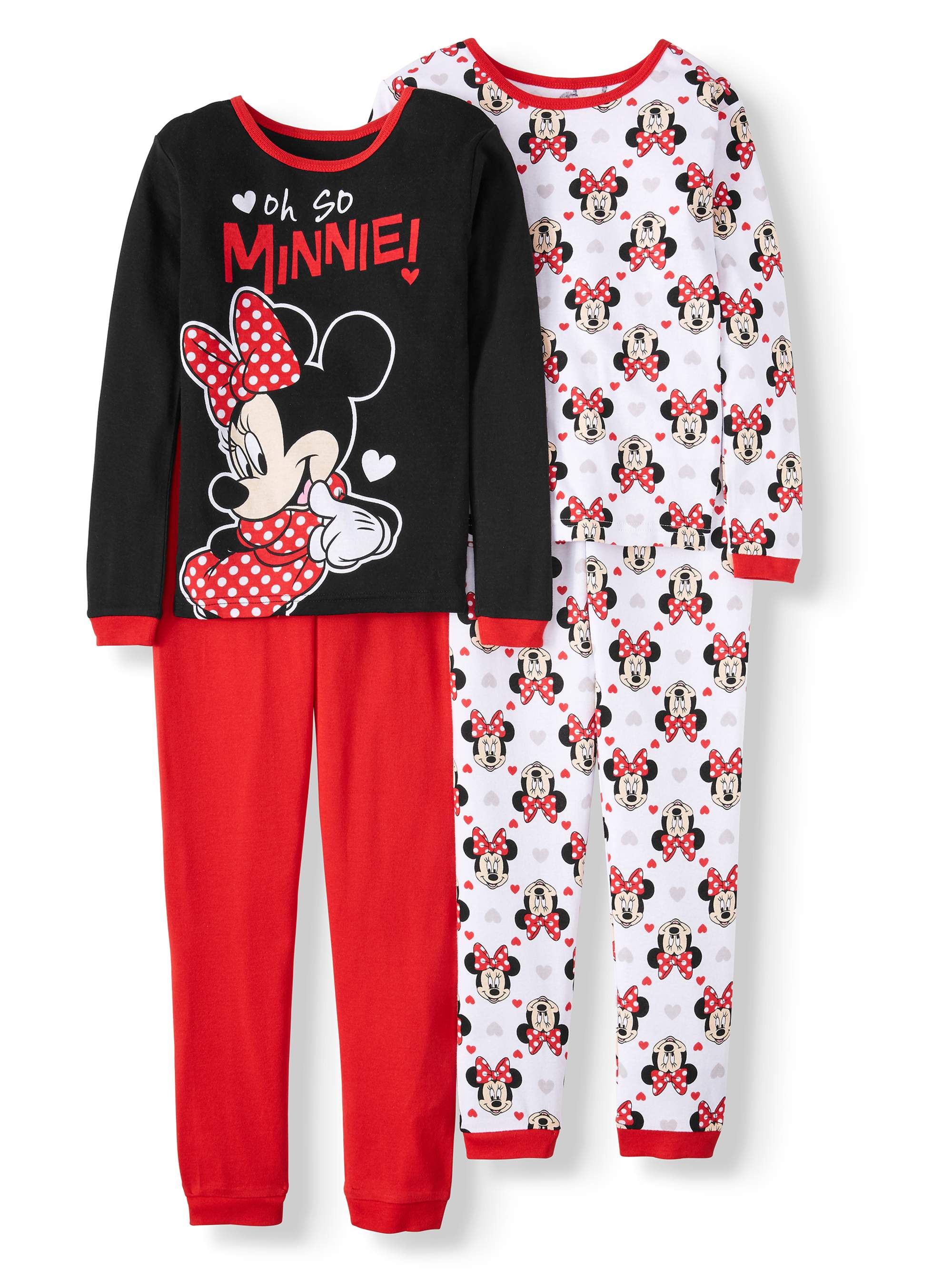Minnie Mouse Girl's 4-Piece Cotton Pajama Sleep Set (Little Girls & Big Girls) - image 1 of 2