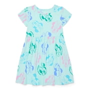 Minnie Mouse Girls Print Dress with Short Sleeves, Sizes 4-12