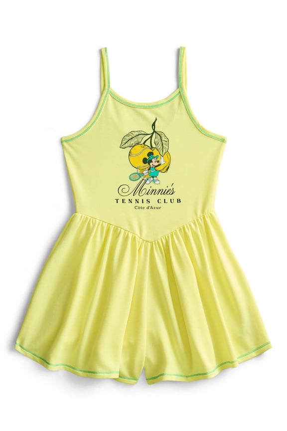 Girls Sleeveless Graphic Romper, Sizes 4-12