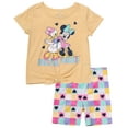 thumbnail image 1 of Minnie Mouse Girls 2 Piece Shorts and Short Sleeve T-Shirt Set Yellow, 4T, 1 of 5