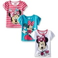 thumbnail image 1 of Minnie Mouse Girls 3 Pack Character Short Sleeve Tees, Toddler, 1 of 1