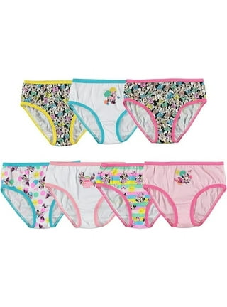 Disney Minnie Mouse Thongs 3 Pack George White & Pink Underwear Knickers  Womens