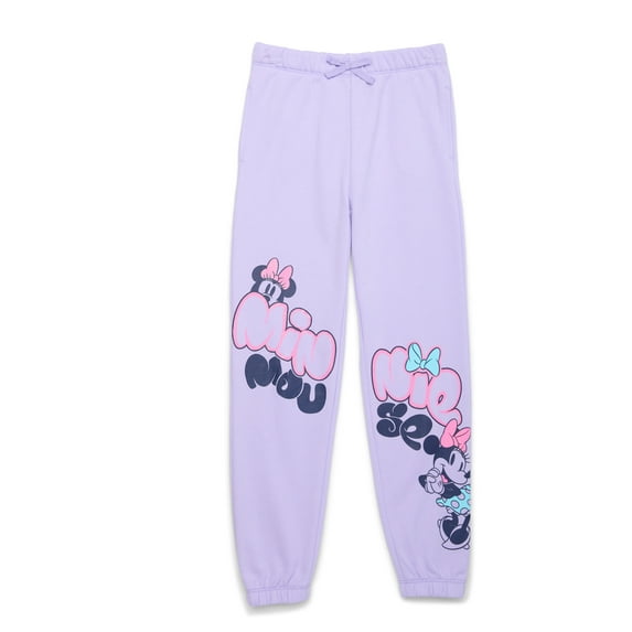 Minnie Mouse Girls Graphic Jogger Sweatpants, Sizes 4-16