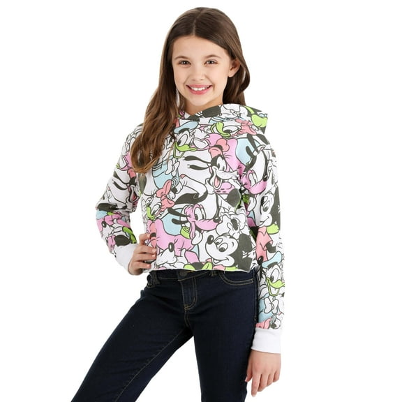 Minnie Mouse Girls Hoodie - Minnie Mouse Skimmer Pullover Hoodie- Sizes 4-16