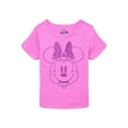 thumbnail image 1 of Disney Minnie Mouse Girls Embroidered Graphic T-Shirt, Sizes 4-16, 1 of 3
