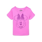 Disney Minnie Mouse Girls Embroidered Graphic T-Shirt, Sizes 4-16