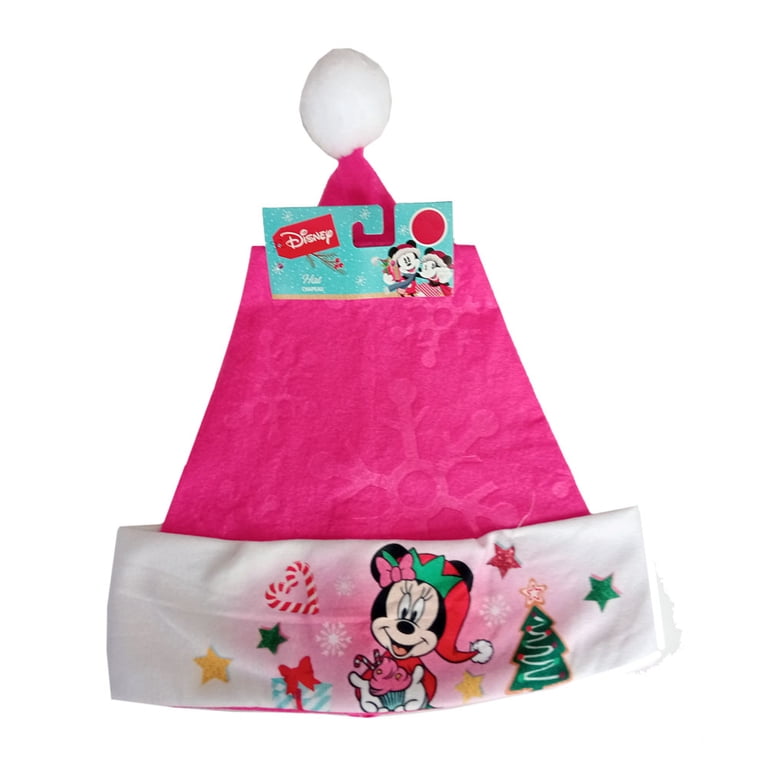 Disney Minnie Mouse Holiday Hat NEW DISNEY MINNIE MOUSE WITH PRESENT, HAPPY HOLIDAYS SANTA  main image 2