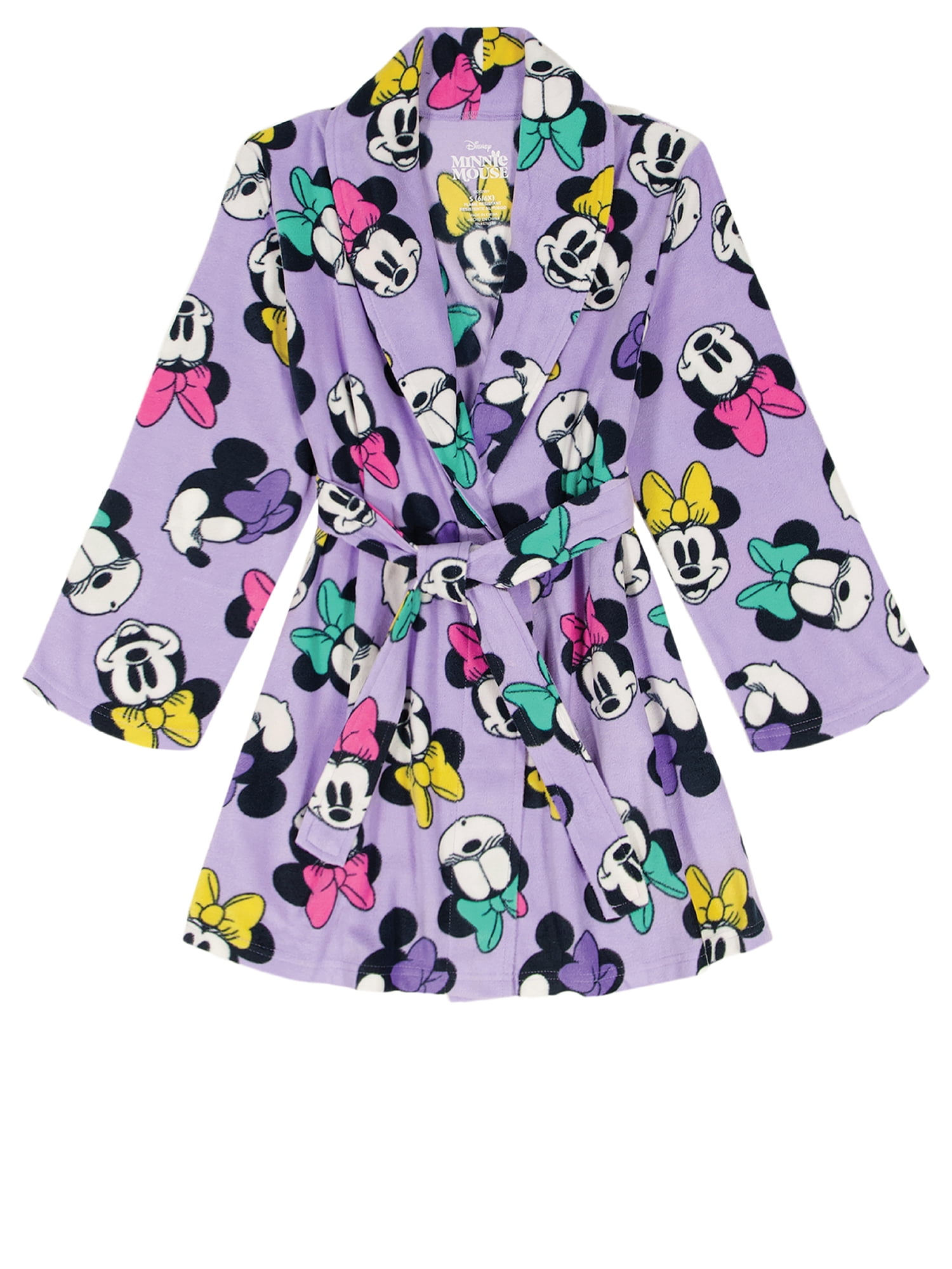 Minnie Mouse Girls Holiday Fleece Robe, Sizes 4-12