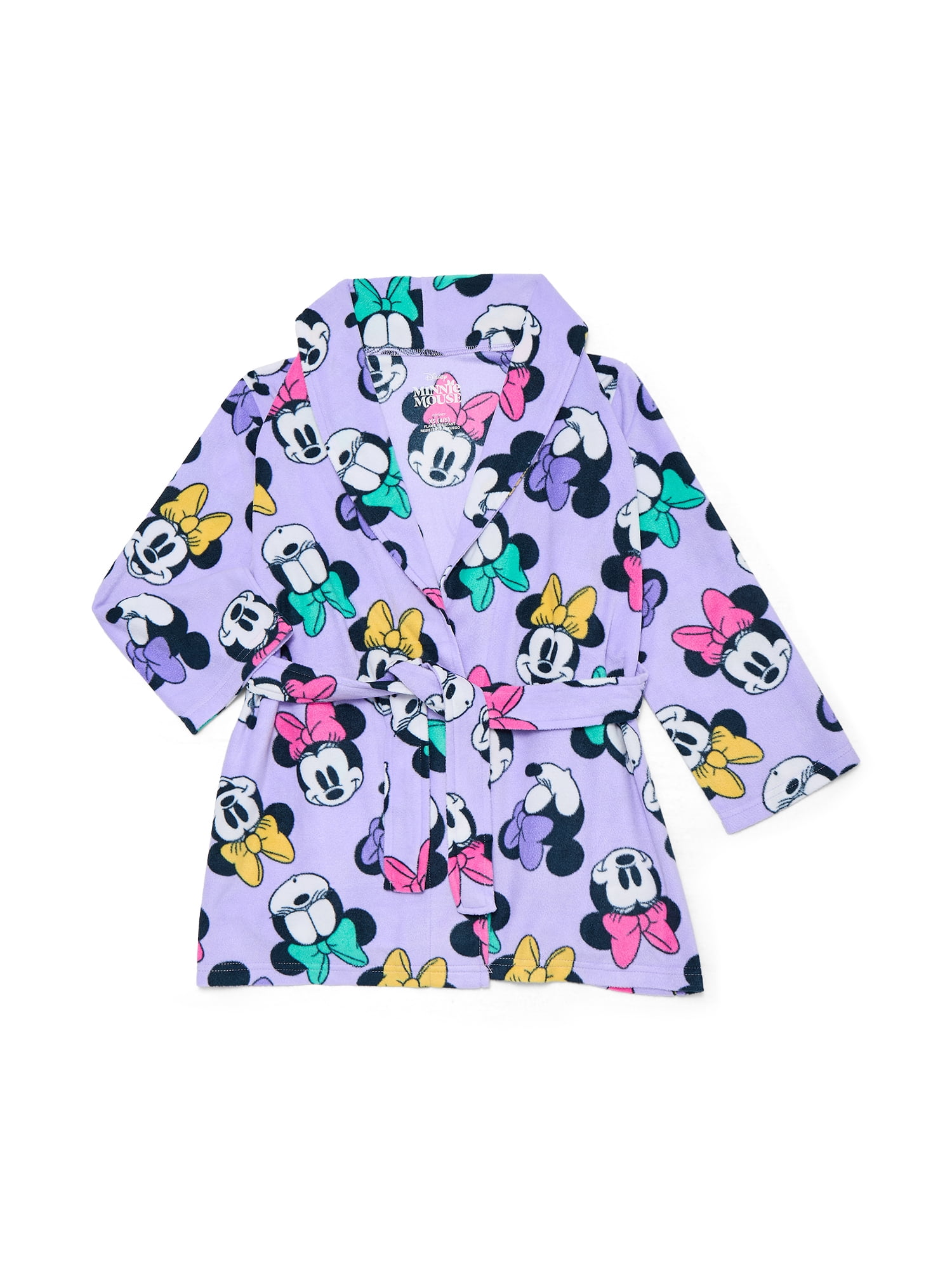 Minnie Mouse Girls Holiday Fleece Robe, Sizes 4-12