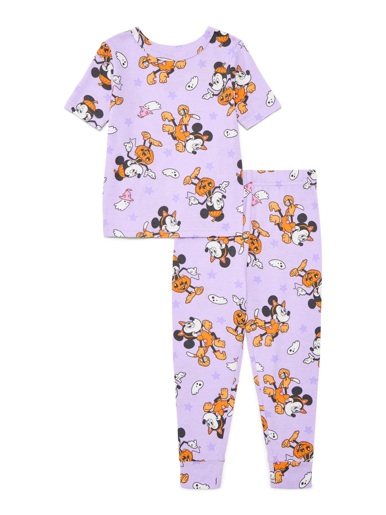 License Halloween Kids Short Sleeve and Pant Pajama Set, Sizes 4-10