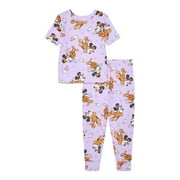 THE NIGHTMARE BEFORE CHRISTMAS License Halloween Kids Short Sleeve and Pant Pajama Set, Sizes 4-10