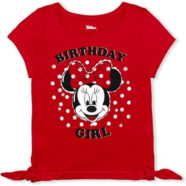 Minnie Mouse Girls Single Birthday Tee, Toddler