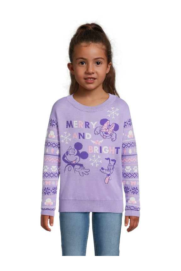 Minnie Mouse Girls Sweater, Sizes 4-16