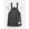 thumbnail image 1 of Minnie Mouse Girls Graphic Ribbed Tee and Denim Jumper Dress Set, 2 Piece, Sizes 4-12, 1 of 10