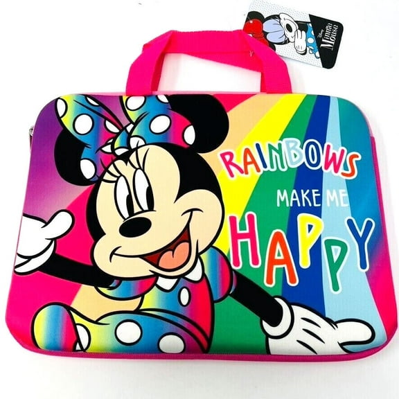 Minnie Mouse Girls Tech Case Laptop Tablet Bag 13" Padded Tablet Case