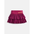 thumbnail image 1 of Minnie Mouse Girls' Varsity Stripe Tiered Ruffle Skort, Sizes 4-16, 1 of 3