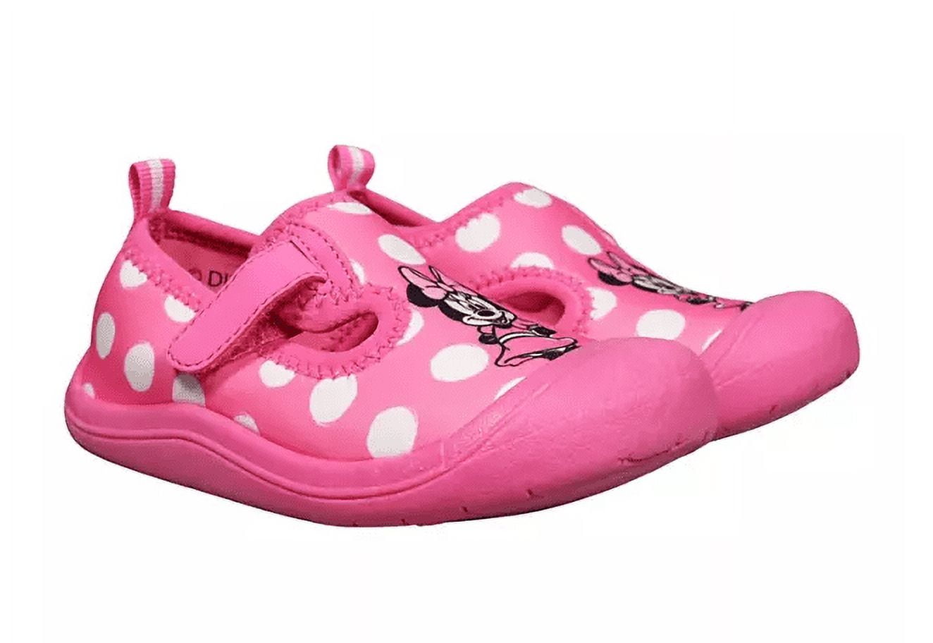 Minnie Mouse Girls Water Shoes (Pink, 7/8)