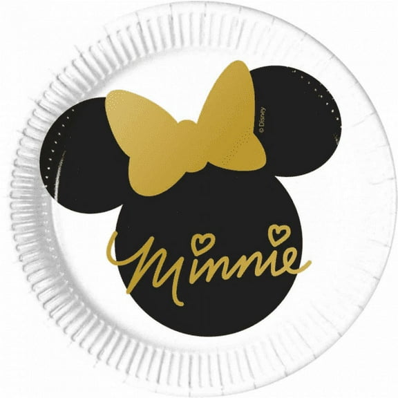 Minnie Mouse 'Gold' Small Paper Plates (8ct)
