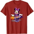 thumbnail image 1 of Minnie Mouse Halloween Trick Or Treat Purple Pumpkin Dress DTG Print Unisex T-Shirt, 1 of 5