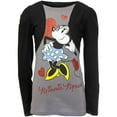 thumbnail image 1 of Minnie Mouse - Hearts Look Girls Youth 2fer Long Sleeve T-Shirt - Small, 1 of 1