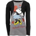 thumbnail image 1 of Minnie Mouse - Hearts Look Girls Youth 2fer Long Sleeve T-Shirt, 1 of 1