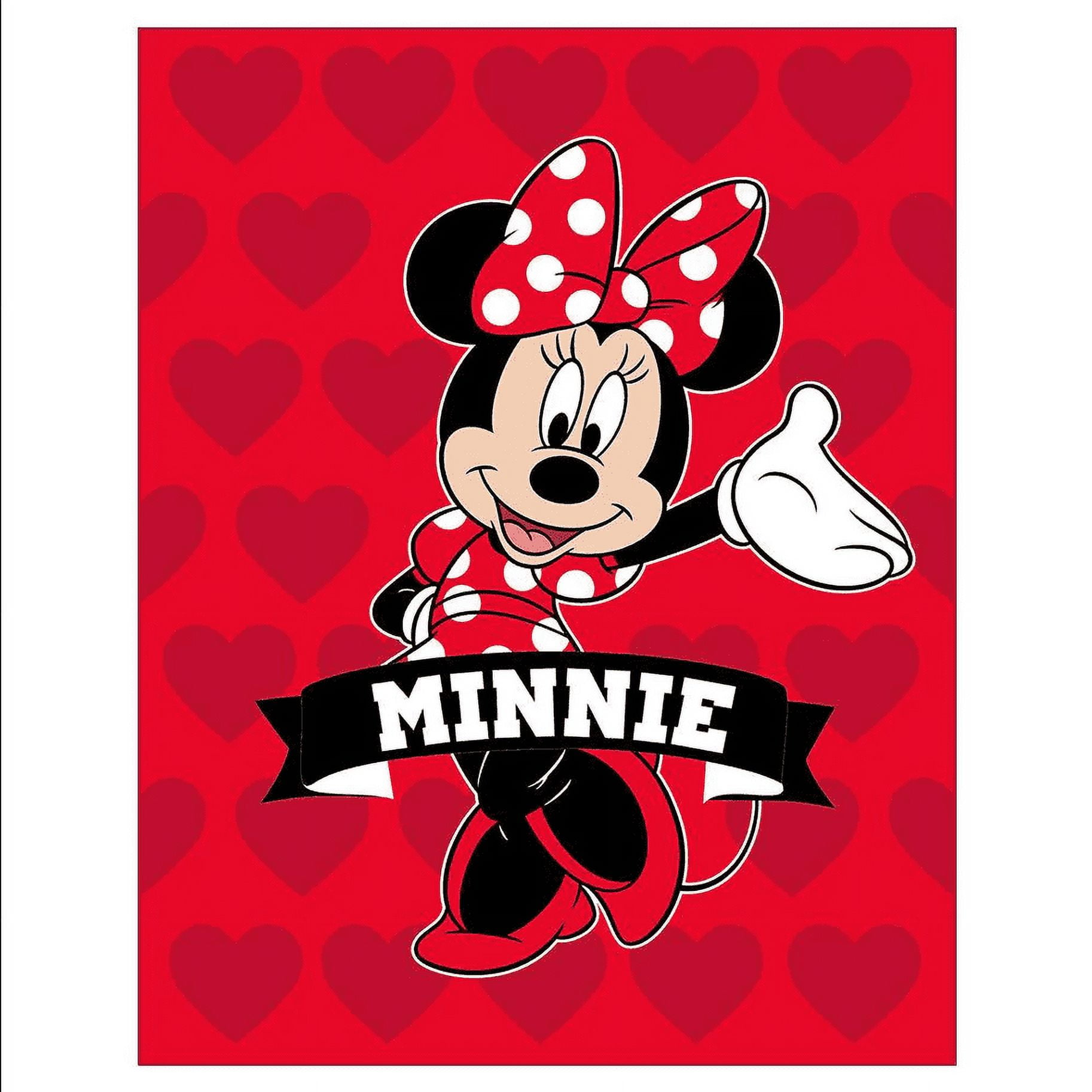 Minnie mouse twin blanket top