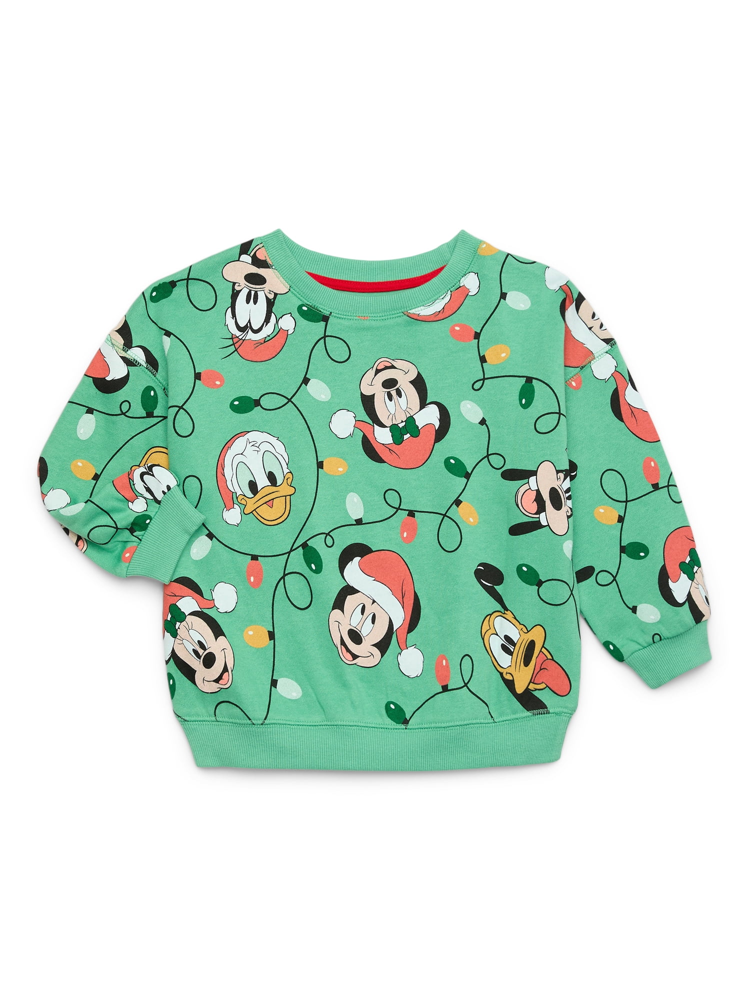 Mickey & Friends Toddler Boy Holiday Crewneck Sweatshirt, Sizes 12M-5T