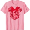 thumbnail image 1 of Minnie Mouse Icon Filled with Hearts DTG Print Unisex T-Shirt, 1 of 5