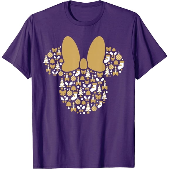 Minnie Mouse Icon Holiday Cheer DTG Print Unisex T-Shirt