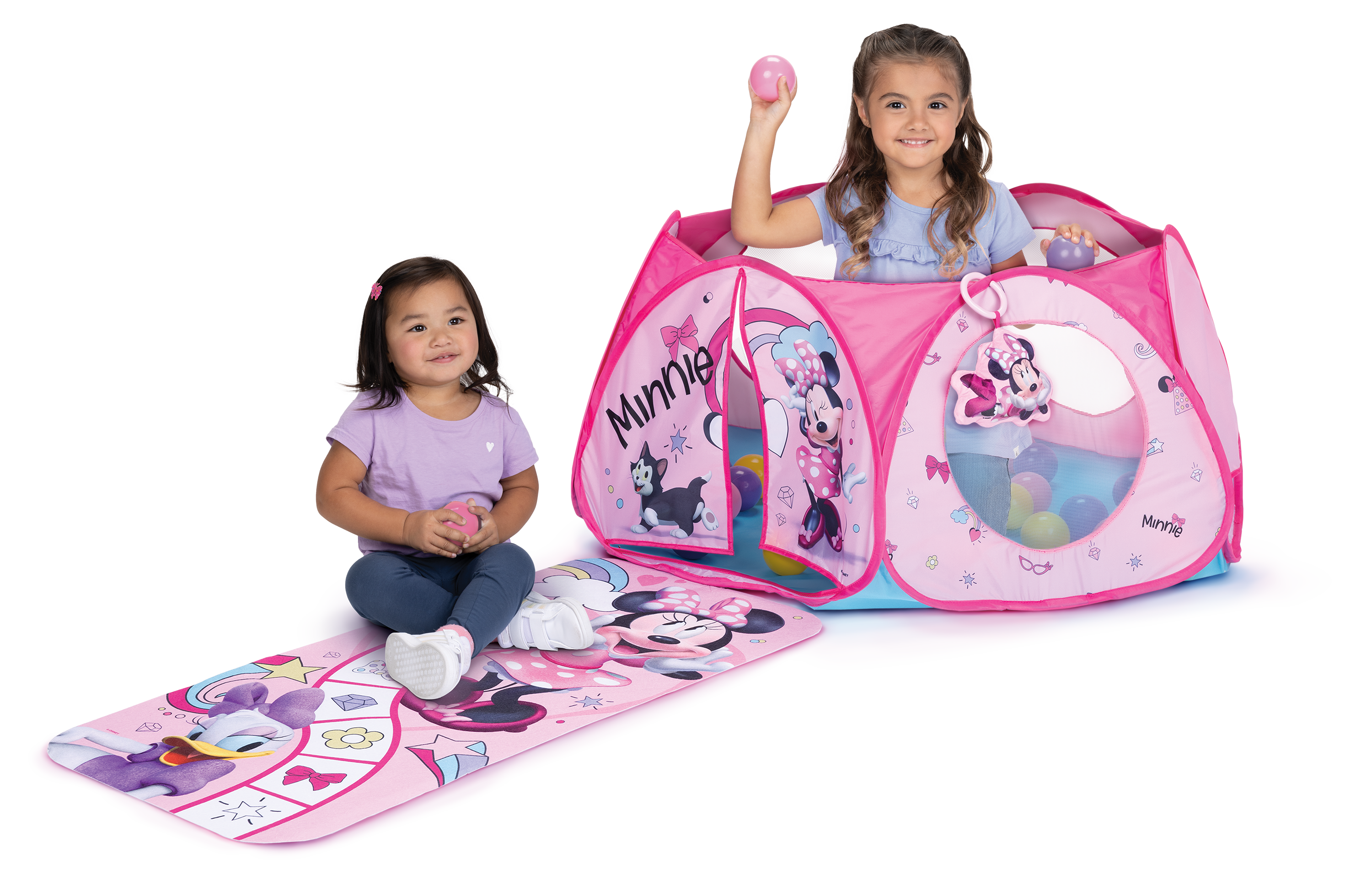 Minnie Mouse Indoor Ball Pit Arena with 20 Soft Flex Balls Electronic Sounds and Mat